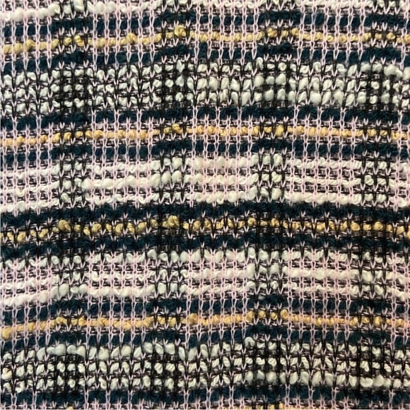 NWT! Max Studio knit pastel plaid mock sweater medium Softgirl gorpcore feminine - Picture 4 of 13